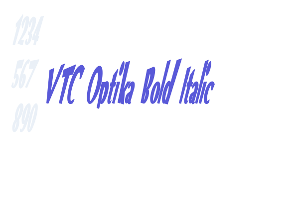 VTC Optika Bold Italic