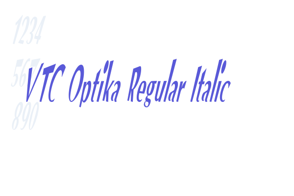 VTC Optika Regular Italic