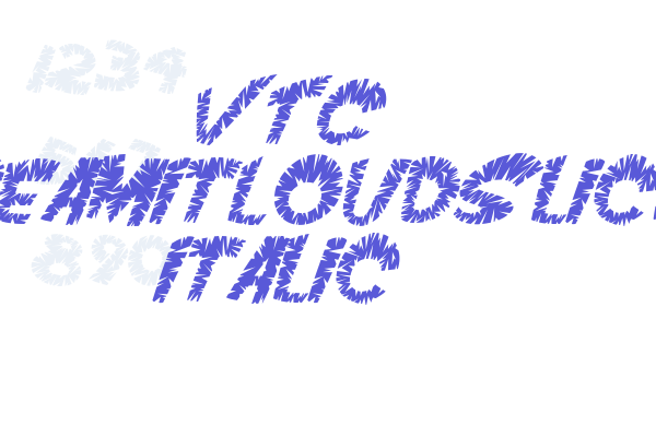 VTC ScreamItLoudSliced Italic