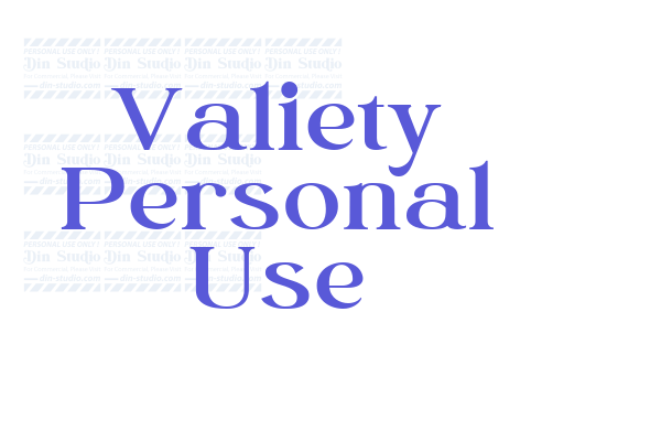 Valiety Personal Use