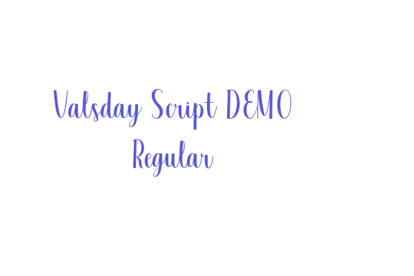 Valsday Script DEMO Regular