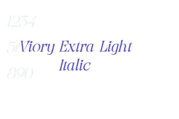 Viory Extra Light Italic