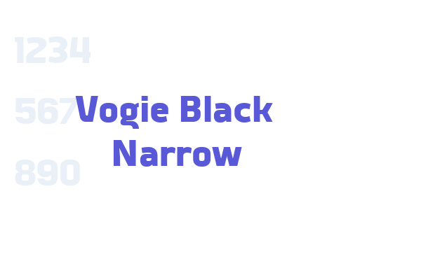 Vogie Black Narrow