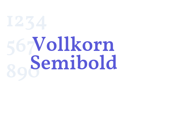 Vollkorn Semibold