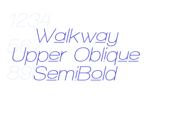 Walkway Upper Oblique SemiBold