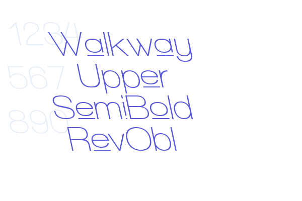 Walkway Upper SemiBold RevObl