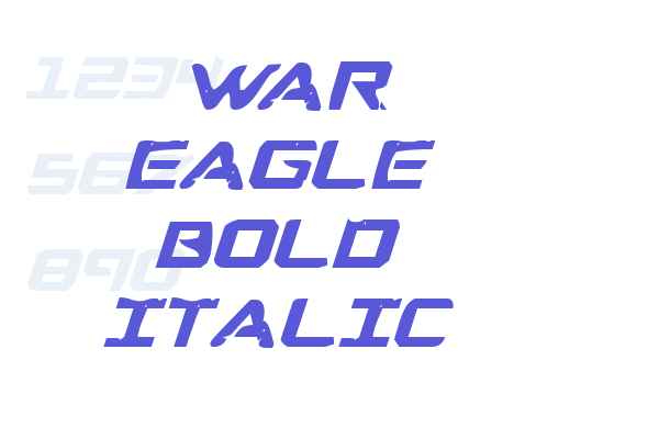 War Eagle Bold Italic