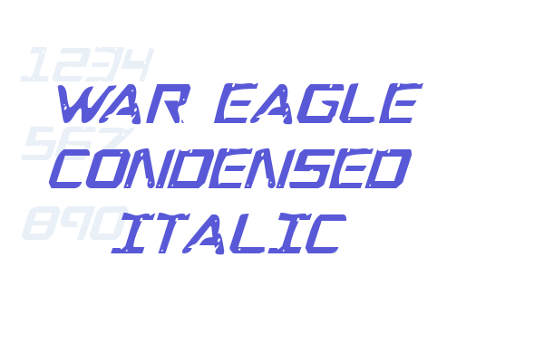 War Eagle Condensed Italic