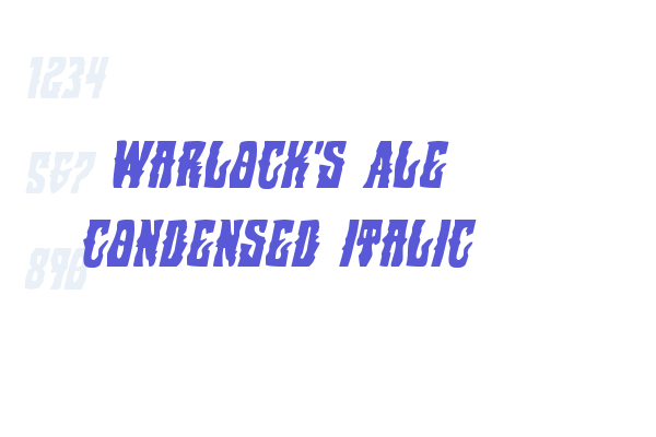 Warlock’s Ale Condensed Italic