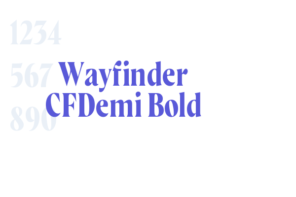 Wayfinder CFDemi Bold