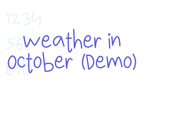 Weather in October (Demo)