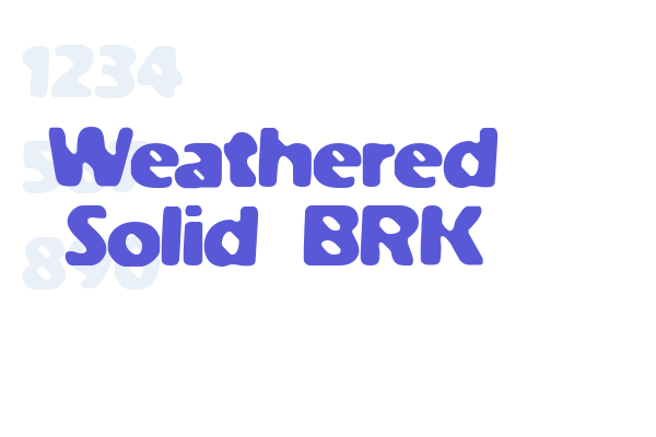 Weathered Solid BRK