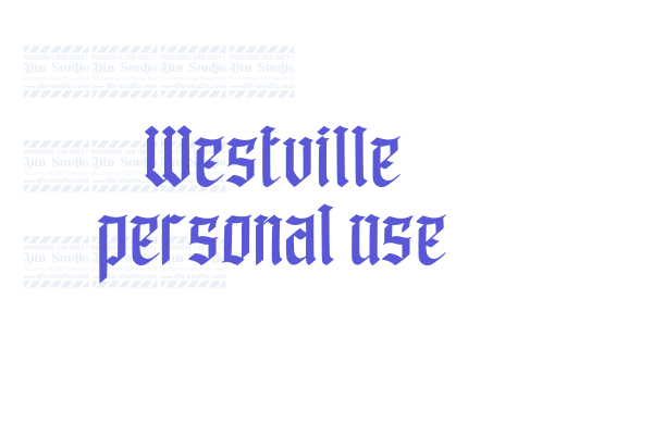 Westville personal use