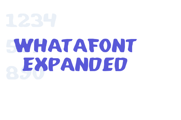 Whatafont Expanded