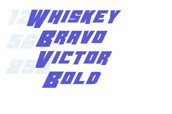 Whiskey Bravo Victor Bold