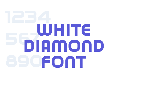 White Diamond Font