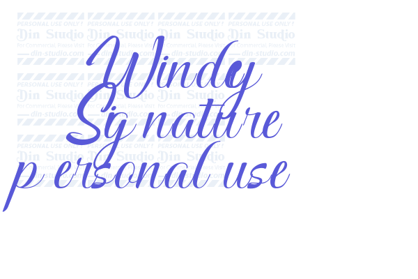 Windey Signature personal use