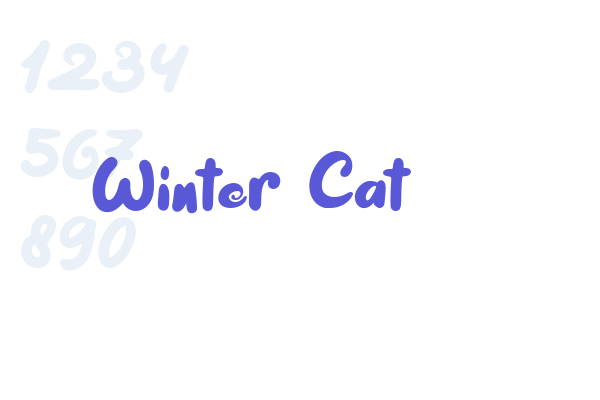 Winter Cat font download