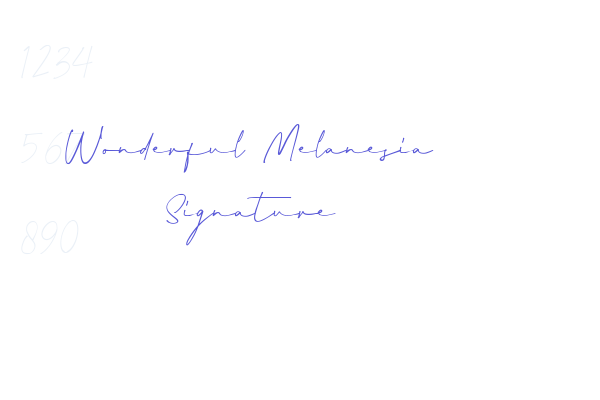 Wonderful Melanesia Signature