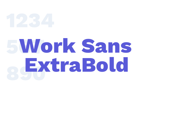 Work Sans ExtraBold