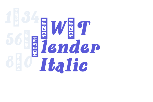 YWFT Blender Italic