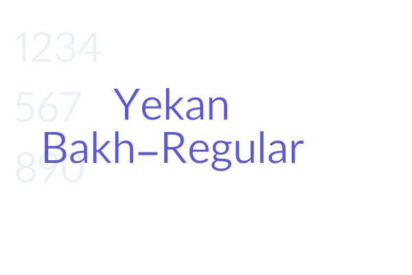 Yekan Bakh-Regular