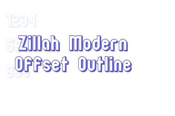 Zillah Modern Offset Outline