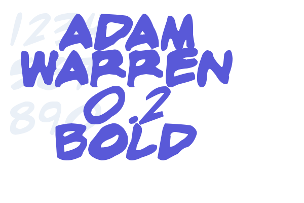 adam warren 0.2 Bold