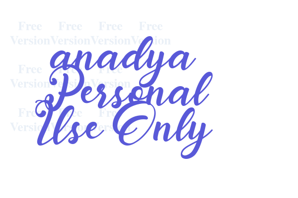 anadya Personal Use Only