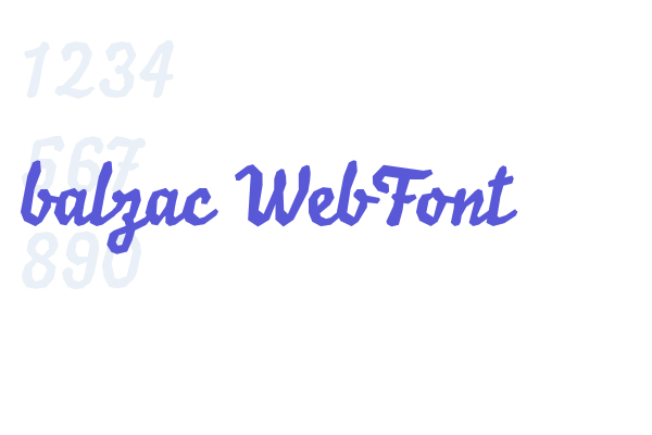 balzac WebFont