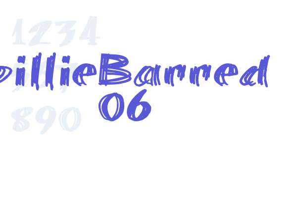 billieBarred 06 font download