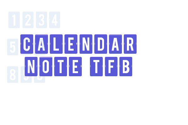 calendar note tfb