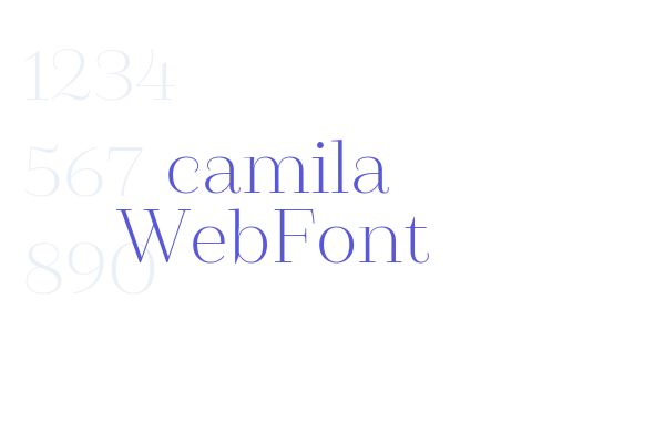 camila WebFont