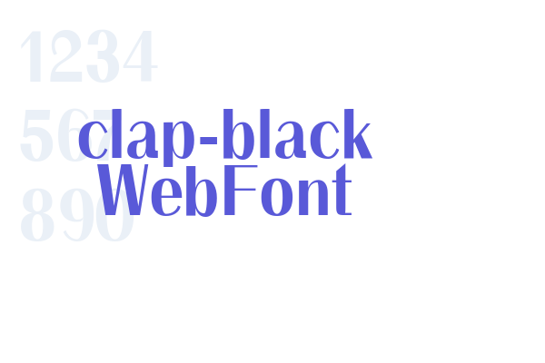 clap-black WebFont