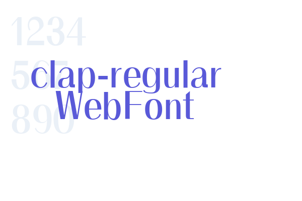 clap-regular WebFont