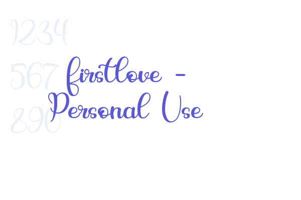 firstlove – Personal Use