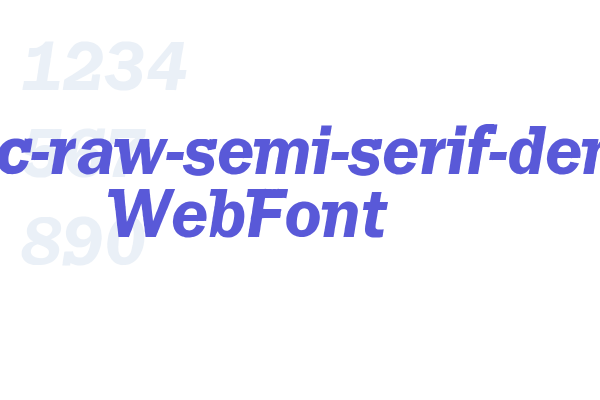 franklin-gothic-raw-semi-serif-demi-oblique WebFont