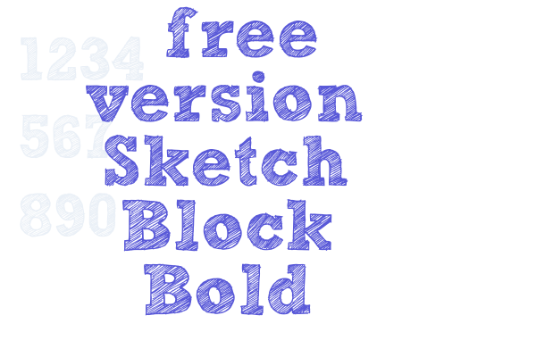 [free version] Sketch Block Bold