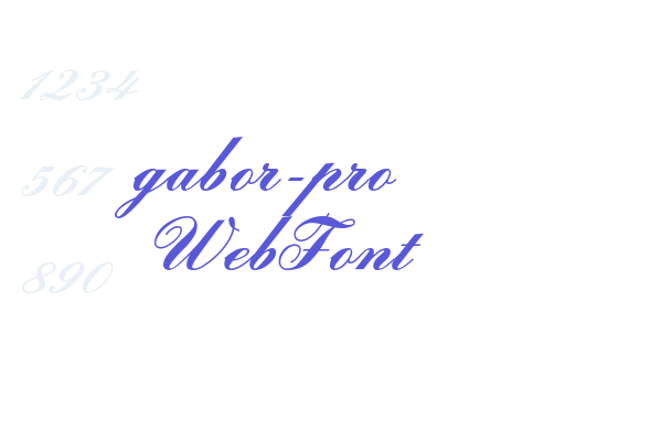 gabor-pro WebFont