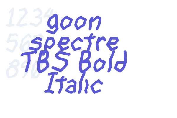 goon spectre TBS Bold Italic