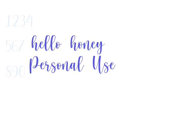 hello honey – Personal Use