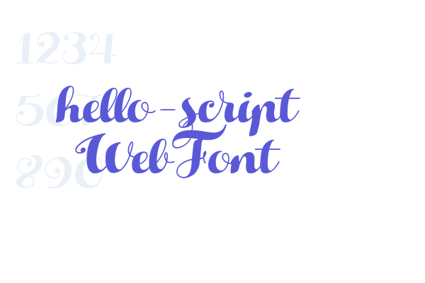 hello-script WebFont