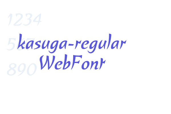 kasuga-regular WebFont