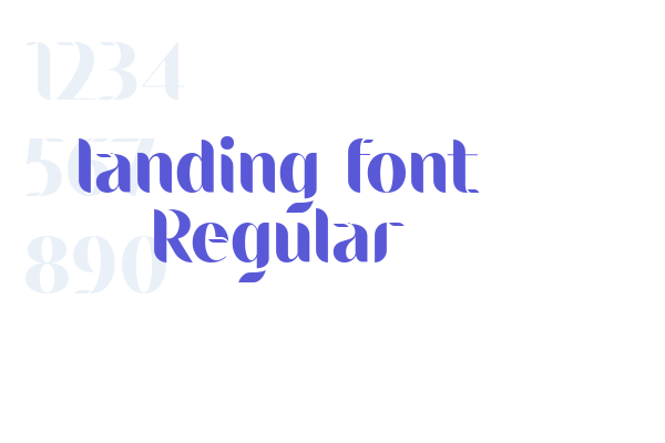 landing font Regular