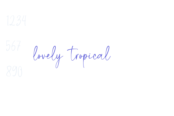 lovely tropical