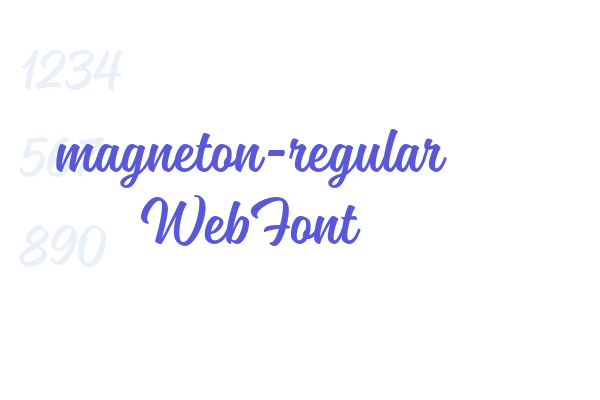 magneton-regular WebFont