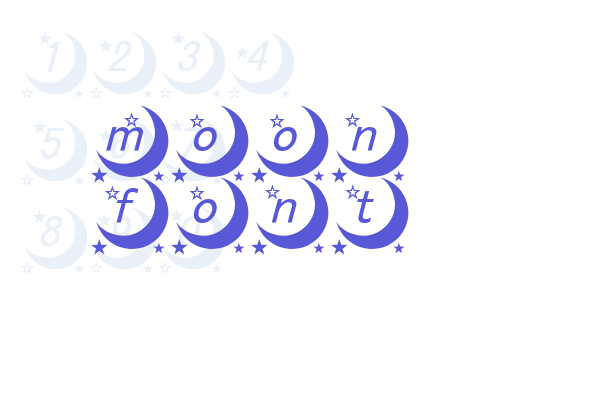 moon font