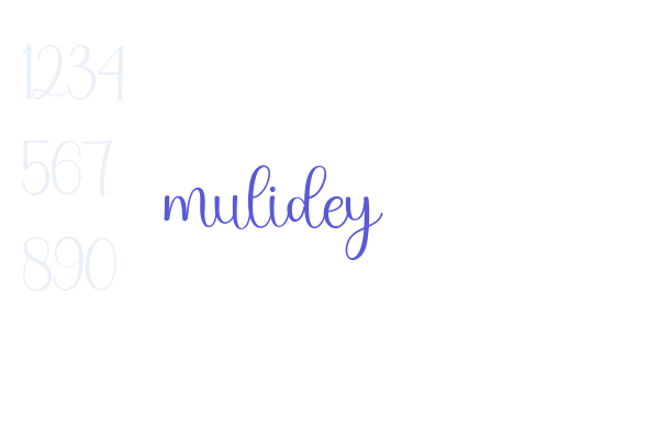 mulidey font download