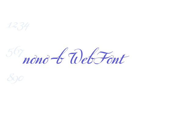 nono-b WebFont