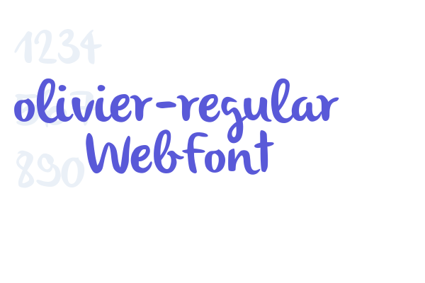 olivier-regular WebFont